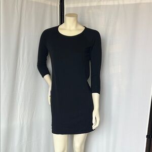 James Perse Mini Shift Sweatshirt Dress